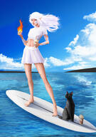archmage artist:maxswell barefoot black_fur blue_background cat character:linu character:rinu character:silvenia_ettertree cloud commissioner:linu croptop deathless drink duo earther female fire glass half-elf long_ears long_hair looking_at_viewer looking_up mage magic male navel nude ocean orange_eyes scar sitting skirt sky smile spoiler:volume9 standing straw surf_board surfing twi_community water white_chestwear white_eyes white_hair white_legwear // 3000x4271 // 16MB // rating:Safe