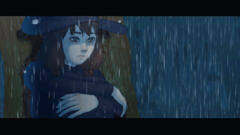 artist:sehad brown_hair character:nanette_weishart fake_screenshot female meta:animated pale_skin rain robe sad simple_background sitting solo spoiler:volume9 tree tree_trunk witch witch_hat // 560x315 // 1.0MB // rating:Safe