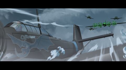 animal artist:sehad character:fightipilota cloud fake_screenshot flying goblin illusion imagination plane sky spoiler:volume10 wyvern // 1920x1080 // 1.5MB // rating:Safe