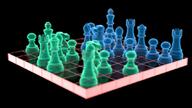 3d_art artist:glinthawk bishop_(figure) black_background chess_piece chessboard king_(figure) knight_(figure) pawn_(figure) queen_(figure) rook_(figure) simple_background spoiler:book2 // 1080x607 // 498KB // rating:Safe