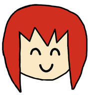 artist:scap bright_skin character:pirate character:pirateaba closed_eyes front_view head_only medium_hair red_hair simple_background smile solo white_background // 967x1051 // 228KB // rating:Safe
