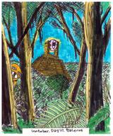 artist:gridcube baleros eye forest gazer hiding jungle leaf meta:inntober meta:inntober_2023 meta:tagme prompt10 prompt_baleros solo spoiler:volume9 standing temple tree upper_body // 1520x1828 // 625KB // rating:Safe