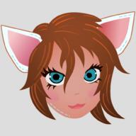alterkin artist:broscipleofbrodin blue_eyes bright_skin brown_hair cat_ears character:revi_cotton female front_view head_only looking_at_viewer mage medium_hair open_mouth simple_background smile solo spoiler:book2 stitch-folk stitches thread transparent_background // 1000x1000 // 406KB // rating:Safe