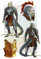 armor artifact artist:artsy_nada back_view character:zel_shivertail chestplate crowdfunding drake fire front_view green_scales grey_chestwear grey_footwear grey_legwear head_only heart heartflame_breastplate heartflame_set helmet looking_at_viewer male scar sharp_nails simple_background solo spoiler:book6 spoiler:volume4 standing tail white_background wing yellow_eyes // 2500x3536 // 1.4MB // rating:Safe