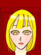 artist:theoko blonde_hair character:pryde_ulta female front_view frown head_only human jewelry lady looking_down medium_hair necklace nobility red_background solo spoiler:volume7 yellow_eyes // 1536x2048 // 2.7MB // rating:Safe