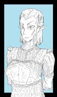 anthropomorphized armor artist:johndoe blue_background character:zevara_sunderscale drake female front_view frown long_ears looking_at_viewer medium_hair scar simple_background solo spoiler:book1 upper_body watch // 1090x1858 // 577KB // rating:Safe