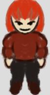 artist:gridcube black_legwear bright_skin character:pirate character:pirateaba front_view long_hair pants red_chestwear red_hair simple_background smile solo sweatshirt transparent_background // 136x256 // 40KB // rating:Safe
