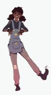 alchemist artist:pkay brown_hair character:octavia_cotton closed_eyes female fingerless_gloves front_view gloves pants shoes simple_background smile solo spoiler:book2 standing stitch-folk stitches thread twin_tails white_background // 538x1000 // 165KB // rating:Safe