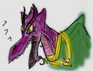 artist:aristide_twain_(ml) character:ilvriss_gemscale drake goatee jewelry lord male nobility open_mouth purple_scales sharp_teeth simple_background solo spoiler:book2 white_background yellow_eyes // 1699x1303 // 1.5MB // rating:Safe