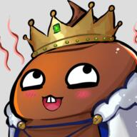 artist:bobo_plushie blush cape character:perric crown emote excrement front_view gem human king looking_up male nobility simple_background solo spoiler:volume7 stink transparent_background upper_body white_cape yellow_headwear // 478x477 // 243KB // rating:Safe