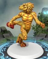 3d_art alchemist artist:gridcube character:saliss_oliwing copyright:heroforge drake front_view grass male nude plant potion rock running sharp_nails solo spoiler:book10 spoiler:volume6 tail yellow_scales // 480x583 // 382KB // rating:Safe