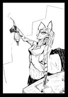 anthropomorphized antinium arm_raised artist:johndoe character:queen_(free_antinium) free_antinium glass glasses huge_abdomen looking_up meta:tagme monochrome nobility queen side_view simple_background spoiler:book1 white_background // 1447x2046 // 454KB // rating:Safe