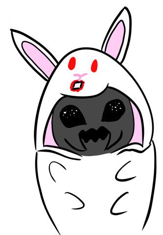 animal antinium artist:tatolord character:ksmvr character:rabbit_of_caerbannog copyright:monty_python_and_the_holy_grail cosplay free_antinium rabbit spoiler:book1 // 562x810 // 77KB // rating:Safe