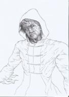 archmage artist:lechatdemon black_eyes character:az'kerash hood immortal looking_at_viewer mage male monochrome necromancer robe simple_background solo spoiler:book2 upper_body white_background // 1395x1968 // 3.5MB // rating:Safe