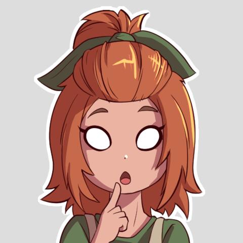 artist:lucky_luca blank character:erin_solstice confused earther emoji headshot portrait solo sticker woman // 512x512 // 122KB // rating:Safe