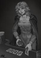 artist:avi cards character:lyonette_du_marquin cloak drink female greyscale human jewelry meta:tagme meta:TWISocialMedia necklace nobility princess simple_background spoiler:volume10 standing // 1824x2543 // 3.7MB // rating:Safe
