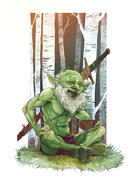 artist:artsy_nada bald barefoot beard bowl character:greydath food front_view goblin grass green_skin long_ears long_hair male missing_tooth muscle mustache navel open_mouth plant red_eyes scar sharp_nails sharp_teeth smile solo soup spoiler:book4 spoiler:volume3 sword topless tree warrior white_background white_hair // 1300x1839 // 715KB // rating:Safe