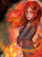 artist:bobo_plushie black_dress character:belavierr_donamia character:maviola_el dress duo el female fire human lady long_hair looking_at_viewer nobility orange_eyes red_eyes red_hair side_view spoiler:volume7 thread witch // 1536x2048 // 4.5MB // rating:Safe
