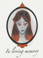 artist:theoko black_hair caption character:maviola_el el female head_only human lady looking_at_viewer nobility orange_eyes orange_hair simple_background solo spoiler:volume7 white_background // 1536x2048 // 1.7MB // rating:Safe